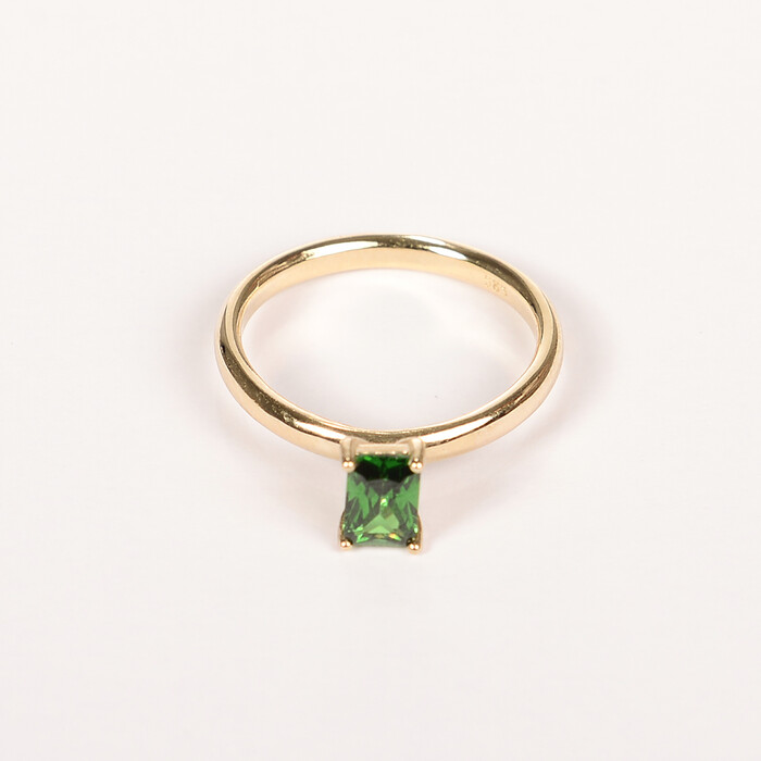 Baget Yeşil Altın Yüzük 855 - SAÇAK KUYUMCULUK