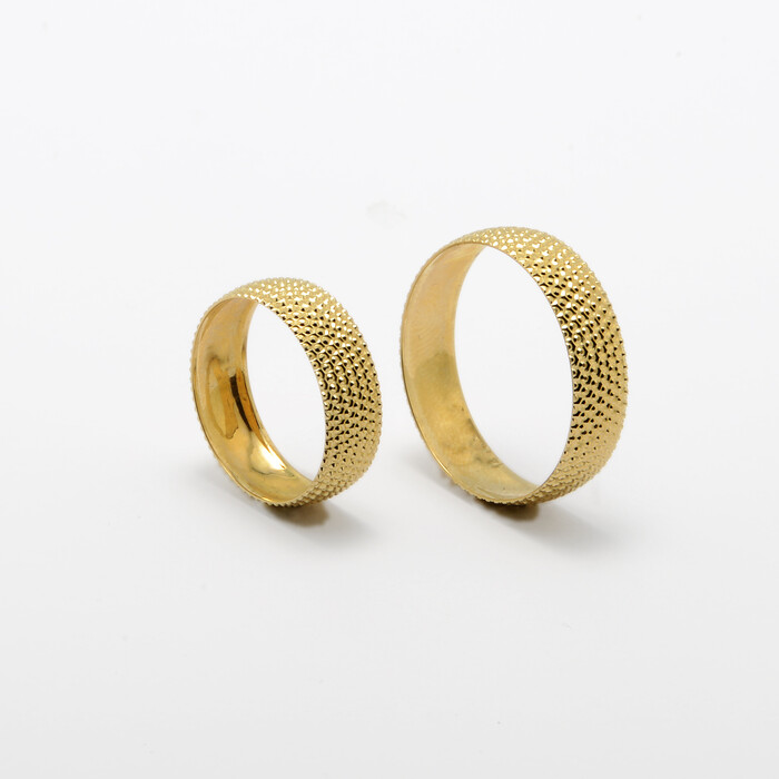 Bombeli Tasarım Altın Alyans E12 603 - SAÇAK KUYUMCULUK