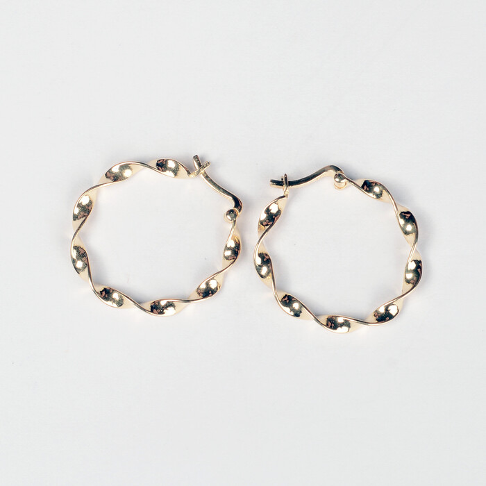 Halka Burgu Tasarım Altın Küpe 1088 - SAÇAK KUYUMCULUK