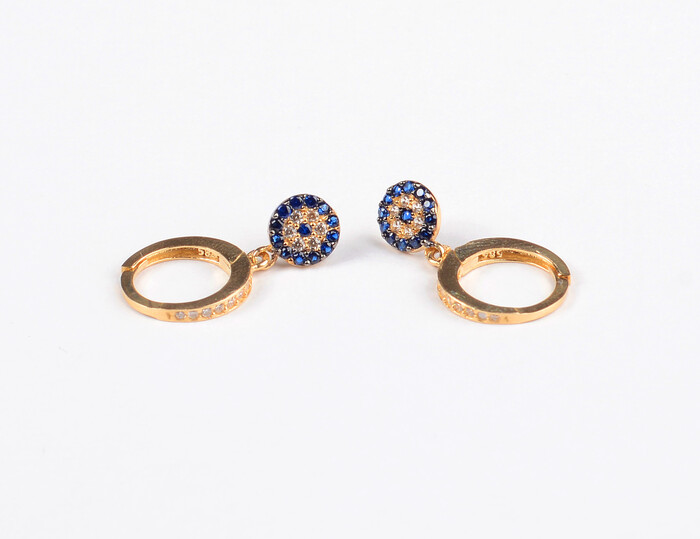 Halka Göz Tasarım Altın Küpe 955 - SAÇAK KUYUMCULUK