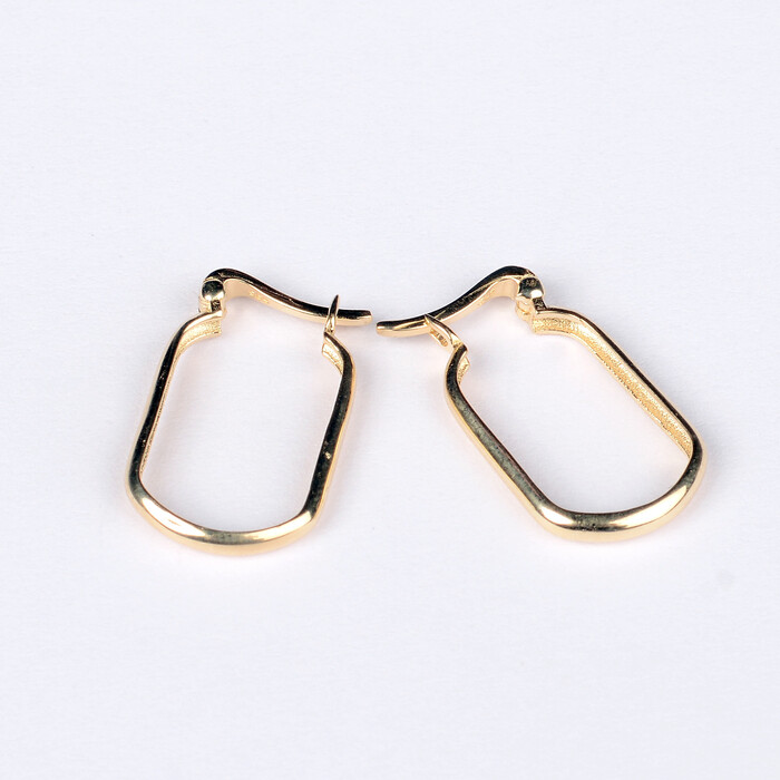 Halka Oval Tasarım Altın Küpe 1049 - SAÇAK KUYUMCULUK