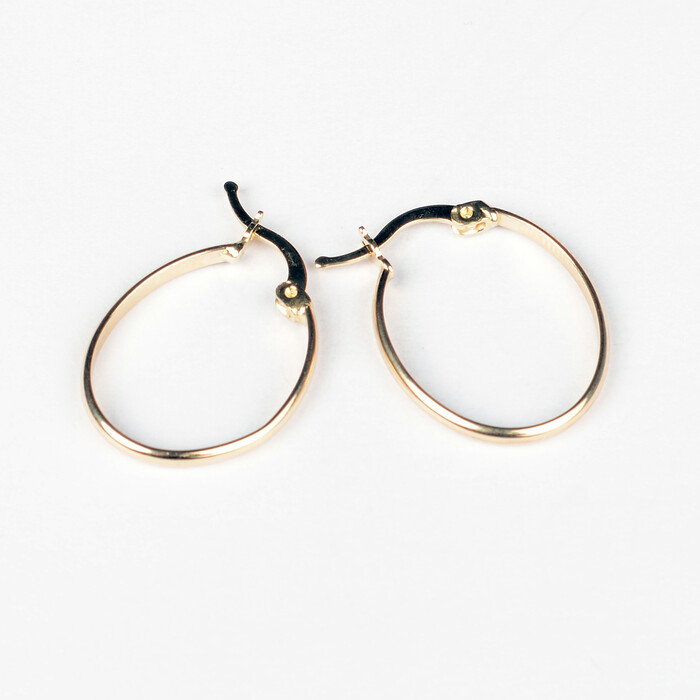 Halka Oval Tasarım Altın Küpe 1071 - SAÇAK KUYUMCULUK