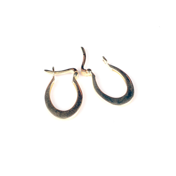 Halka Oval Tasarım Altın Küpe 1073 - SAÇAK KUYUMCULUK