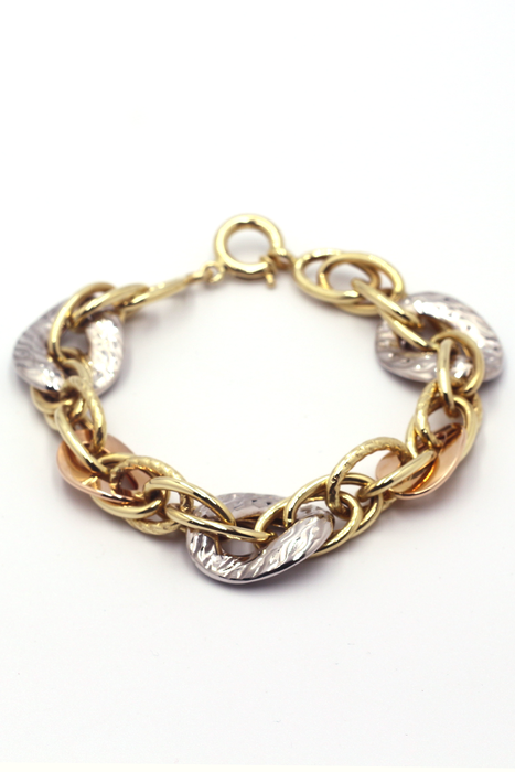 Halloy Üç Renk Altın Bileklik - SAÇAK KUYUMCULUK