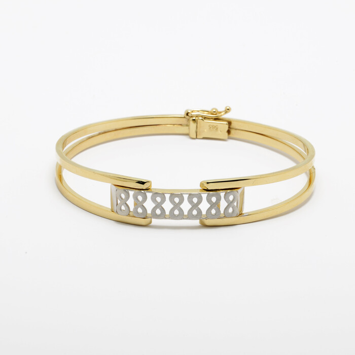 Kaburga Sonsuzluk Tasarım Altın Kelepçe 848 - SAÇAK KUYUMCULUK