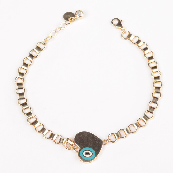 Kalp Tasarım Altın Bileklik 1241 - SAÇAK KUYUMCULUK