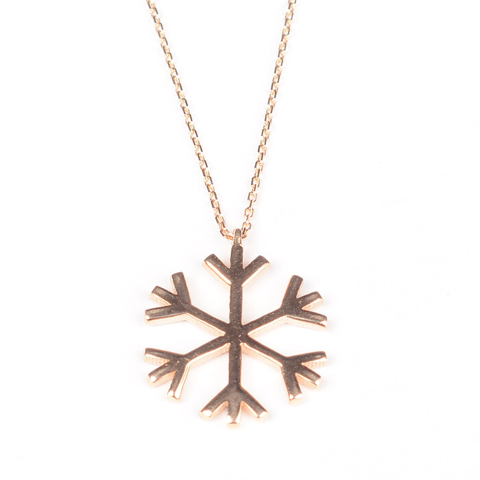 Kar Tanesi Tasarım Altın Kolye 784 - SAÇAK KUYUMCULUK