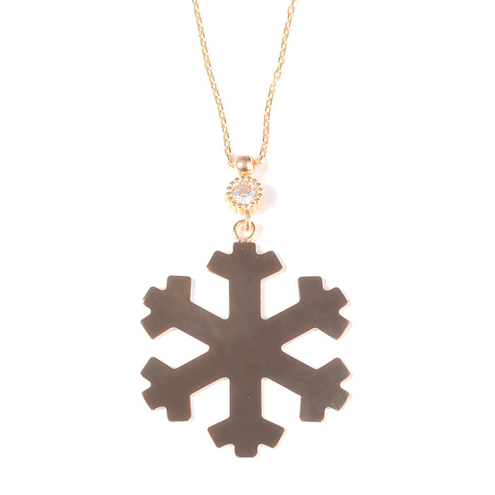 Kar Tanesi Tasarım Altın Kolye 787 - SAÇAK KUYUMCULUK