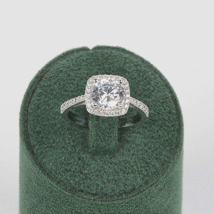 Özel Tasarım Beyaz TekTaş Yüzük - SAÇAK KUYUMCULUK