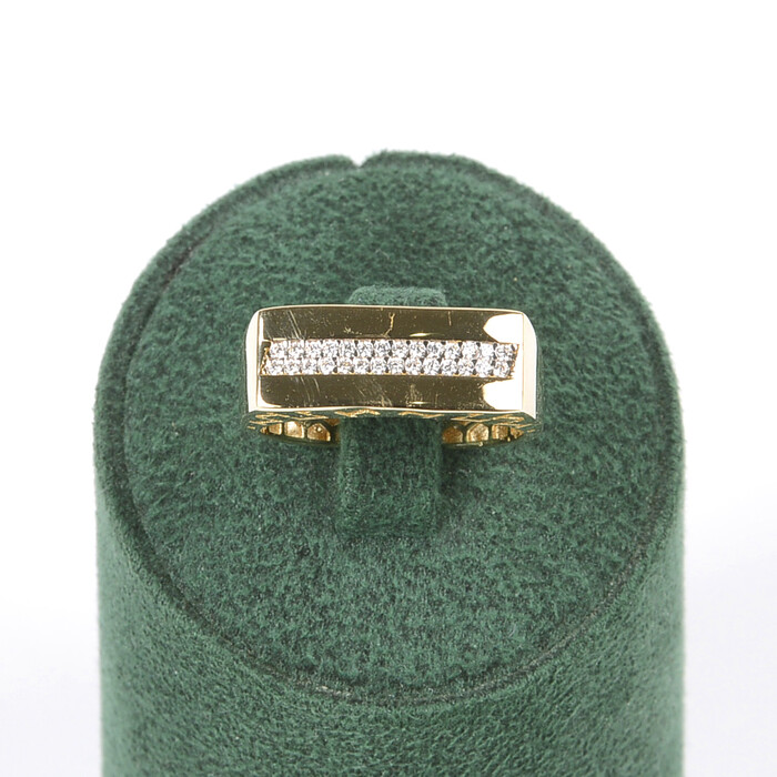 Özel Tasarım Taşlı Yüzük (14 Ayar Altın) - SAÇAK KUYUMCULUK