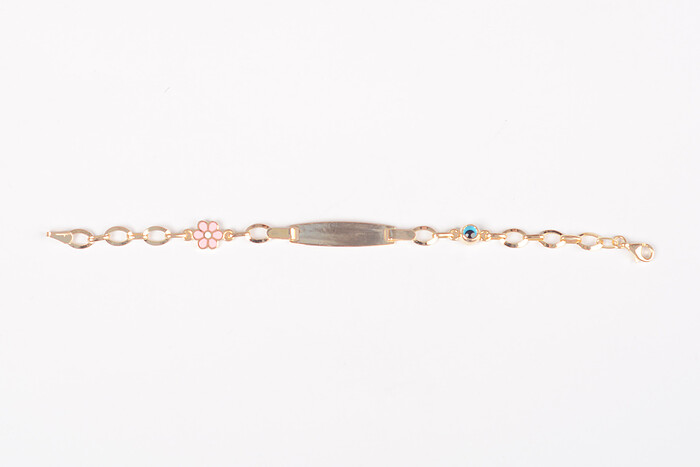 Plakalı Çocuk 8K Altın Bileklik 1191 - SAÇAK KUYUMCULUK