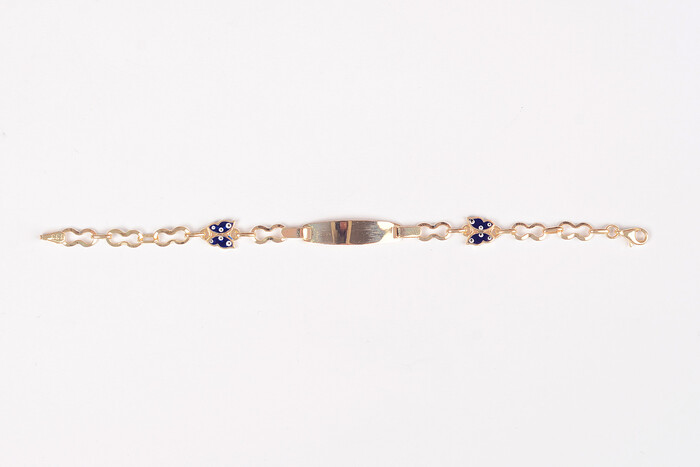 Plakalı Çocuk 8K Altın Bileklik 1192 - SAÇAK KUYUMCULUK