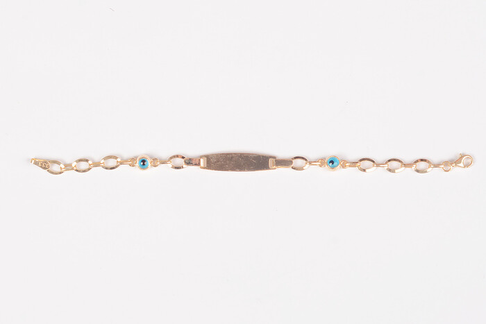 Plakalı Çocuk 8K Altın Bileklik 1194 - SAÇAK KUYUMCULUK