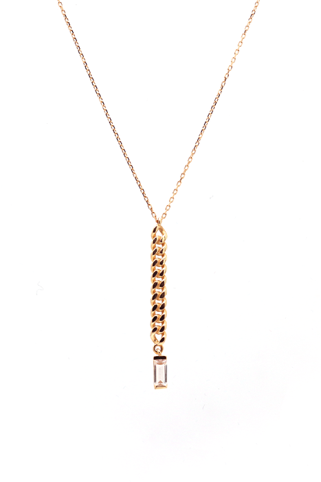 Rose Örgü Baget Tasarım Altın Kolye - SAÇAK KUYUMCULUK