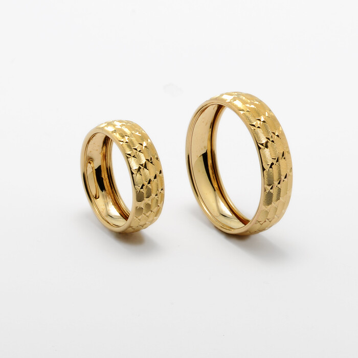 Şarnelli Bombeli Altın Alyans E04 699 - SAÇAK KUYUMCULUK