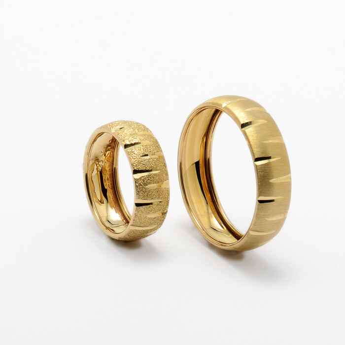 Şarnelli Bombeli Altın Alyans K03 798 - SAÇAK KUYUMCULUK