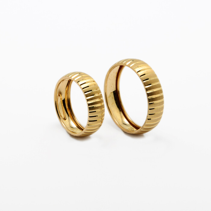 Şarnelli Bombeli Altın Alyans K06 785 - SAÇAK KUYUMCULUK