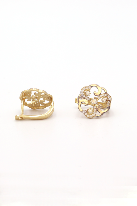 Taşlı Fantezi Altın Küpe - SAÇAK KUYUMCULUK