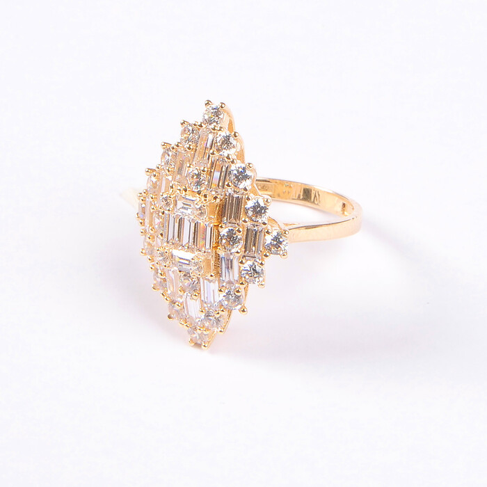 Tektaş Baget Mekik Altın Yüzük 819 - SAÇAK KUYUMCULUK