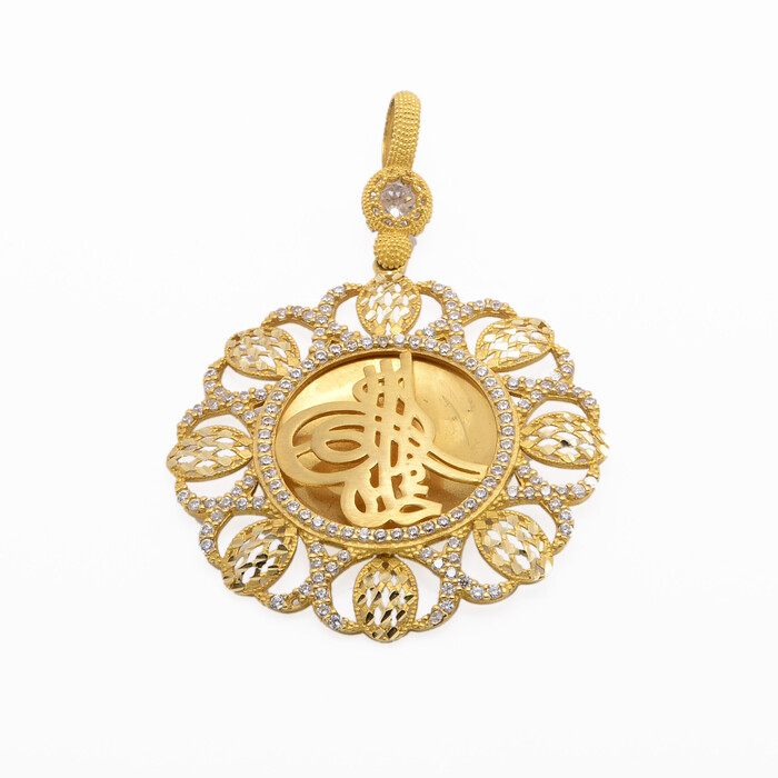 Tuğralı Altın Kolye Ucu 321 - SAÇAK KUYUMCULUK