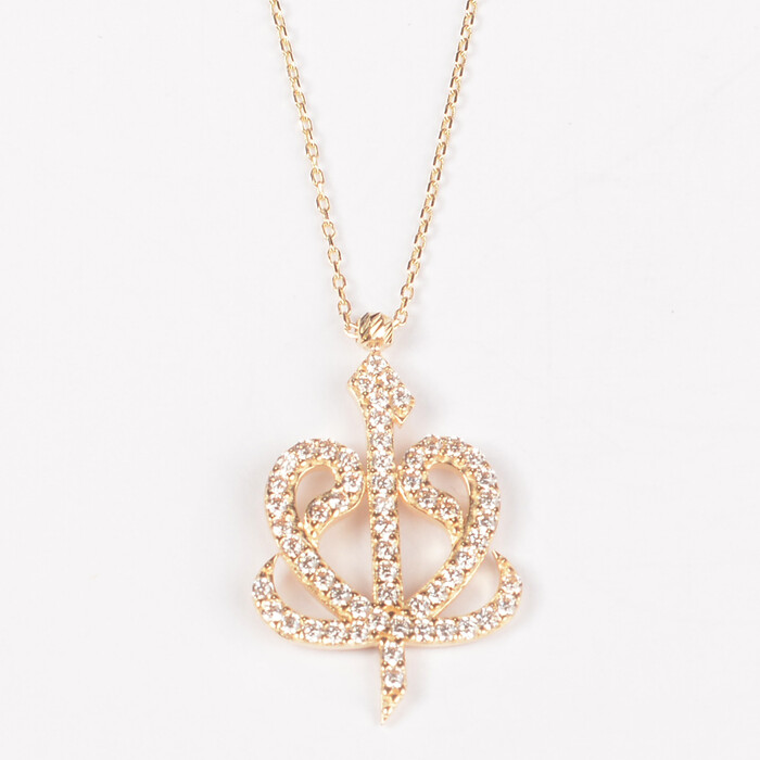 Vav Elif Tasarım Altın Kolye 744 - SAÇAK KUYUMCULUK