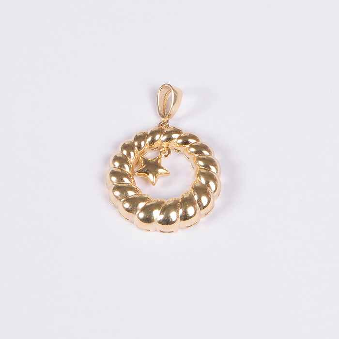 Yıldız Figürlü Altın Kolye Ucu 360 - SAÇAK KUYUMCULUK